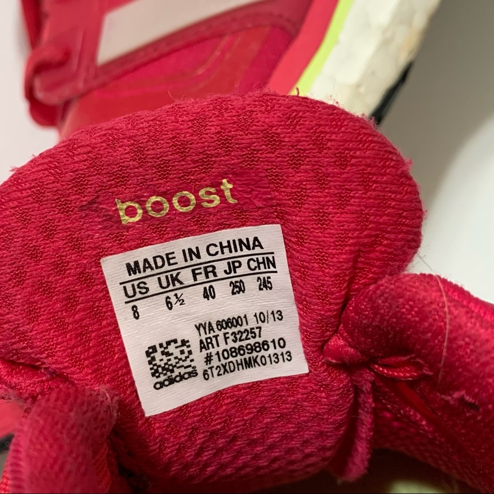 Adidas Womens Energy Boost Pink Running Shoes Sneakers Size 8 F32257 - Picture 12 of 12